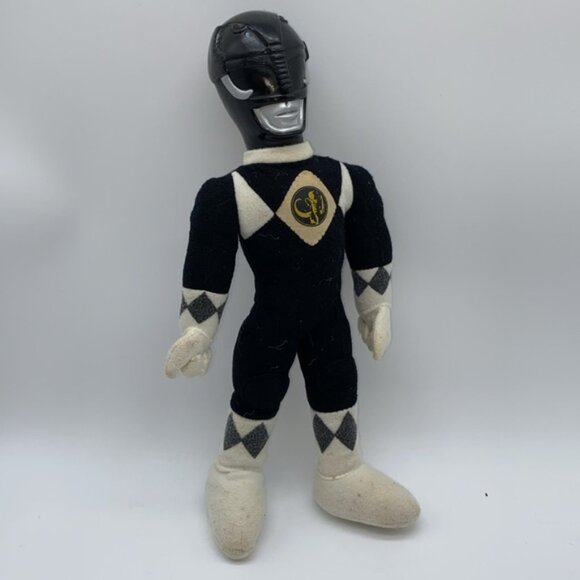 Power Ranger Black Ranger Plush Stuffed Doll Figure 10” Toy - Picture 9 of 9
